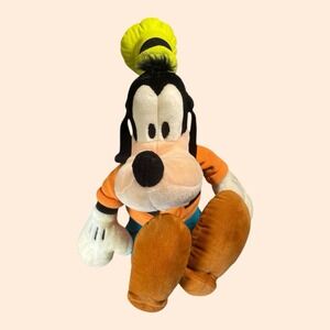 Walt Disney World GOOFY In Orange Sweater Plush